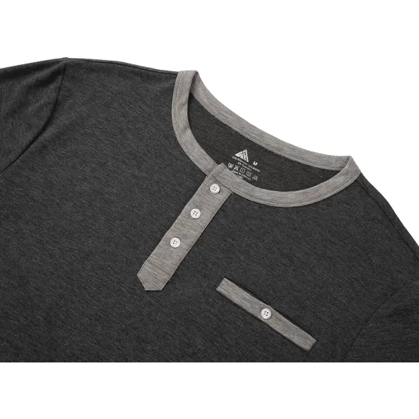 GEEK LIGHTING Men's Long Sleeve Henley Shirt Casual Button Basic T Shirts Regular Fit Neck Tee