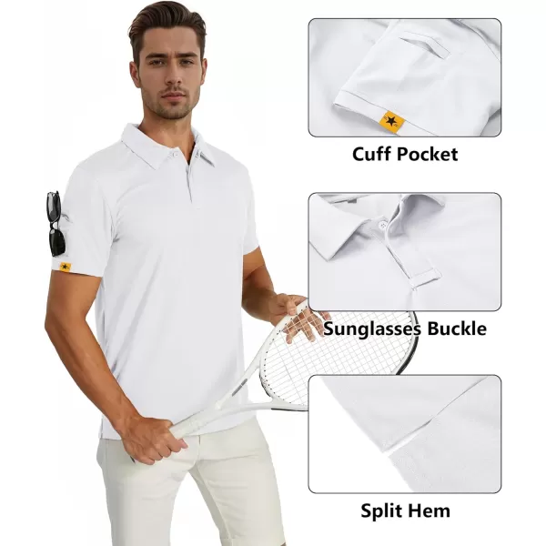 GEEK LIGHTING Mens Polo Shirt Sport Casual Short Sleeve Golf Tennis T-Shirt