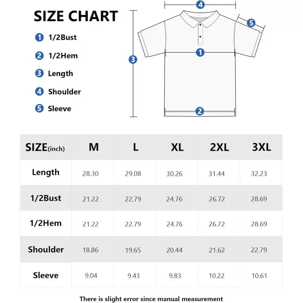 GEEK LIGHTING Mens Polo Shirt Sport Casual Short Sleeve Golf Tennis T-Shirt