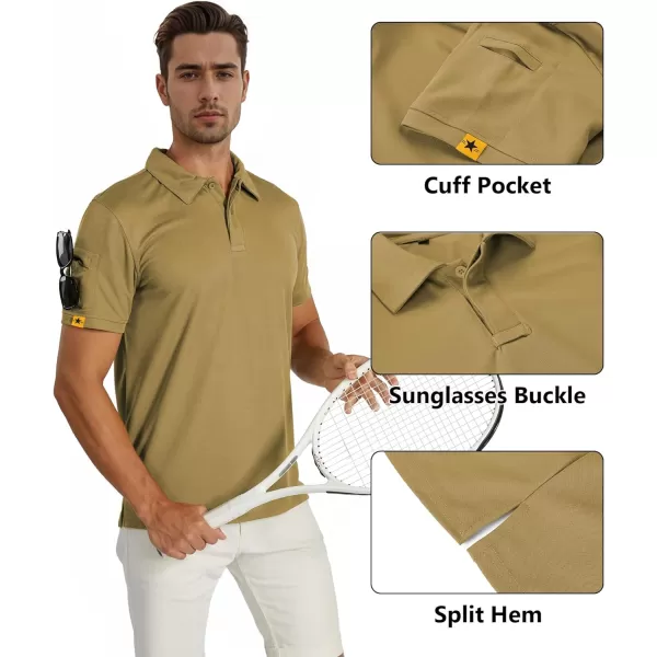 GEEK LIGHTING Mens Polo Shirt Sport Casual Short Sleeve Golf Tennis T-Shirt