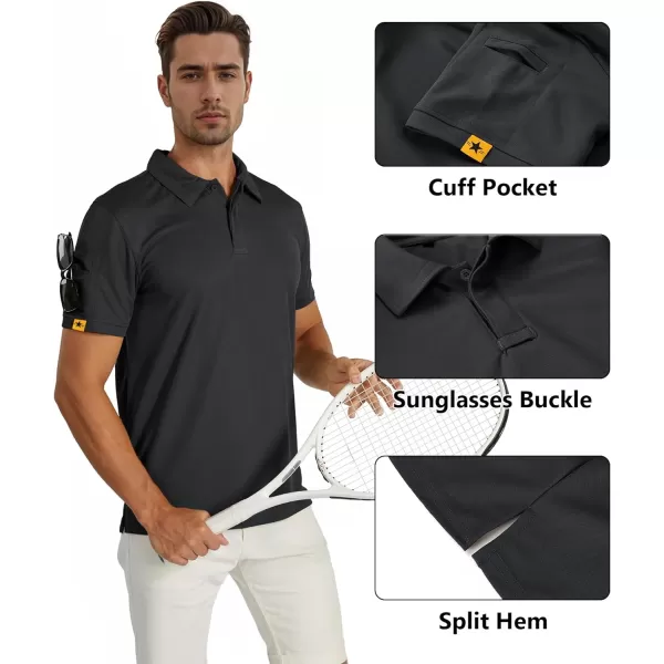 GEEK LIGHTING Mens Polo Shirt Sport Casual Short Sleeve Golf Tennis T-Shirt