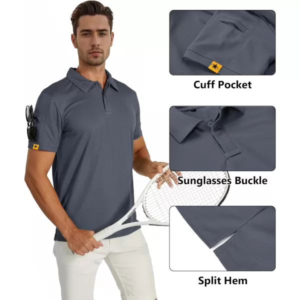 GEEK LIGHTING Mens Polo Shirt Sport Casual Short Sleeve Golf Tennis T-Shirt