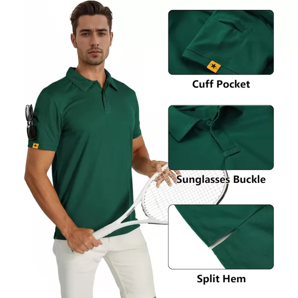 GEEK LIGHTING Mens Polo Shirt Sport Casual Short Sleeve Golf Tennis T-Shirt