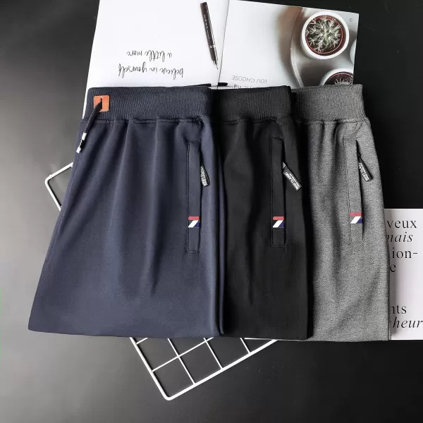 GEEK LIGHTING Mens Shorts Casual Comfortable Workout Shorts Drawstring Zipper Pockets Elastic Waist