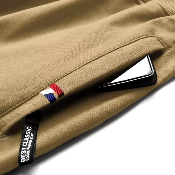 GEEK LIGHTING Mens Shorts Casual Comfortable Workout Shorts Drawstring Zipper Pockets Elastic Waist