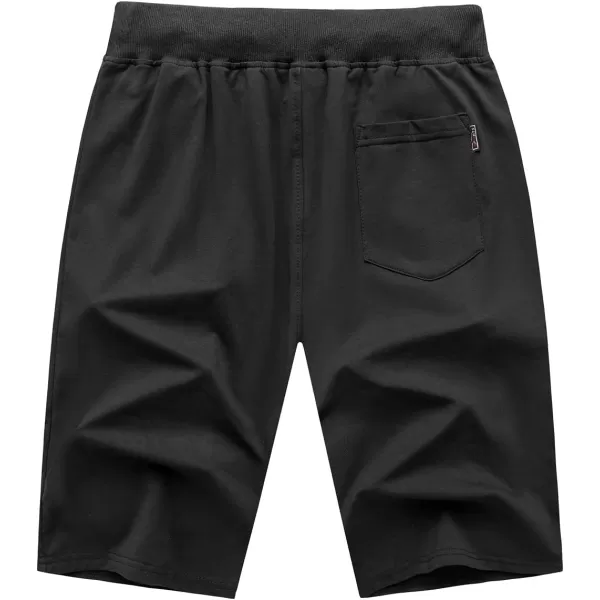 GEEK LIGHTING Mens Shorts Casual Comfortable Workout Shorts Drawstring Zipper Pockets Elastic Waist