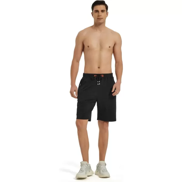 GEEK LIGHTING Mens Shorts Casual Comfortable Workout Shorts Drawstring Zipper Pockets Elastic Waist