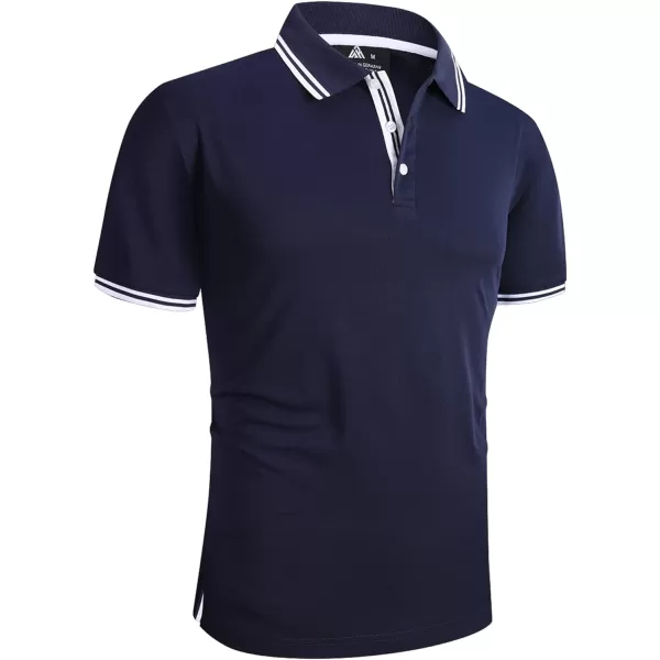 GEEK LIGHTING Polo Shirts for Men Short Sleeve Summer Causal Collared Golf Tennis T-Shirt