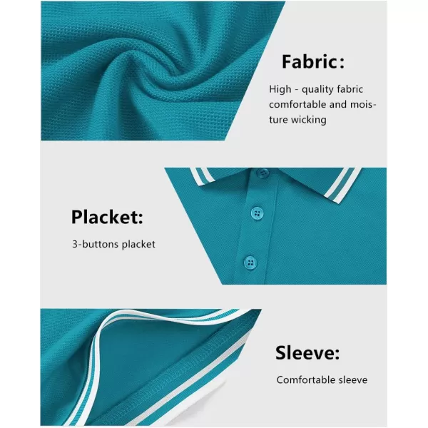 GEEK LIGHTING Polo Shirts for Men Short Sleeve Summer Causal Collared Golf Tennis T-Shirt