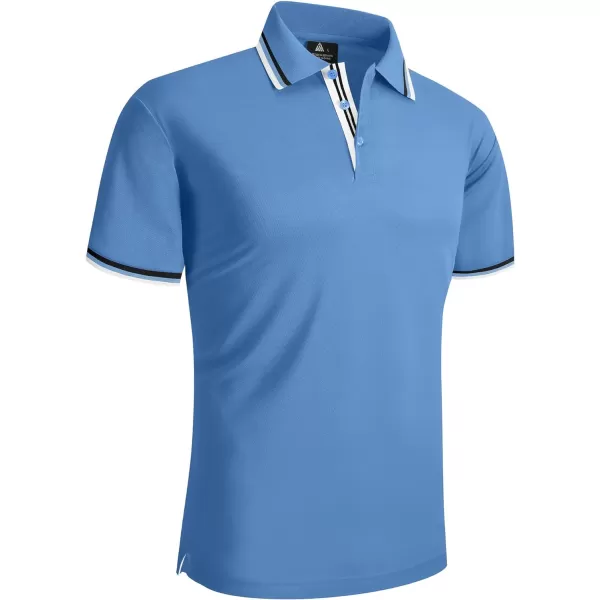 GEEK LIGHTING Polo Shirts for Men Short Sleeve Summer Causal Collared Golf Tennis T-Shirt