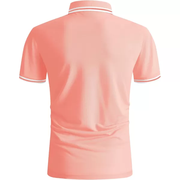 GEEK LIGHTING Polo Shirts for Men Short Sleeve Summer Causal Collared Golf Tennis T-Shirt