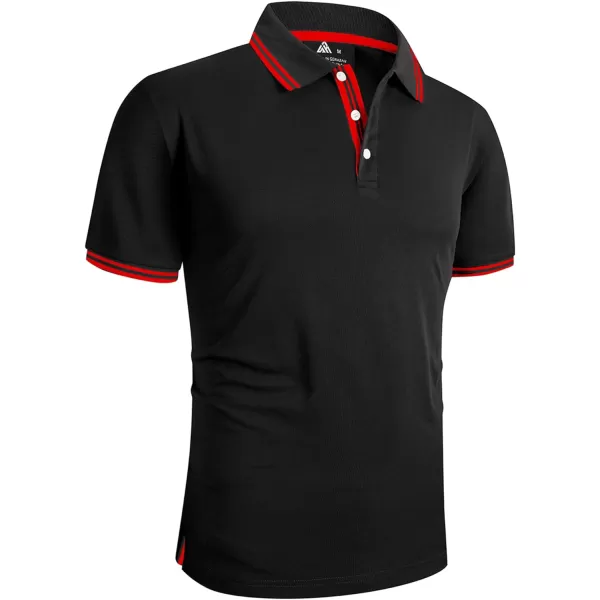 GEEK LIGHTING Polo Shirts for Men Short Sleeve Summer Causal Collared Golf Tennis T-Shirt