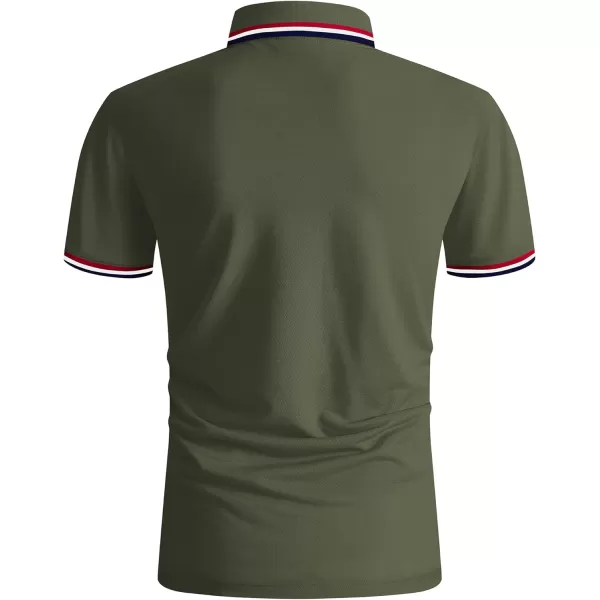 GEEK LIGHTING Polo Shirts for Men Short Sleeve Summer Causal Collared Golf Tennis T-Shirt