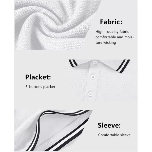 GEEK LIGHTING Polo Shirts for Men Short Sleeve Summer Causal Collared Golf Tennis T-Shirt
