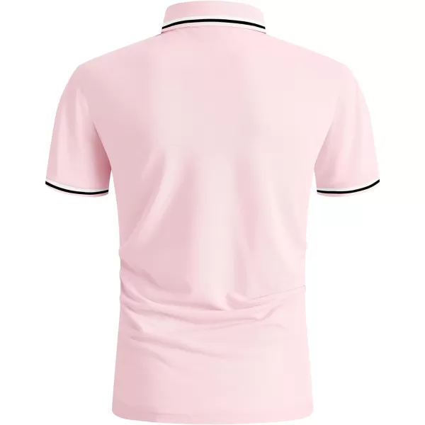 GEEK LIGHTING Polo Shirts for Men Short Sleeve Summer Causal Collared Golf Tennis T-Shirt