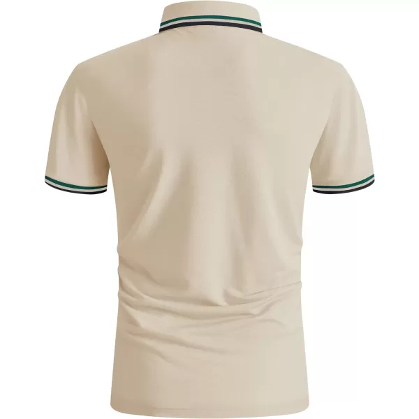 GEEK LIGHTING Polo Shirts for Men Short Sleeve Summer Causal Collared Golf Tennis T-Shirt