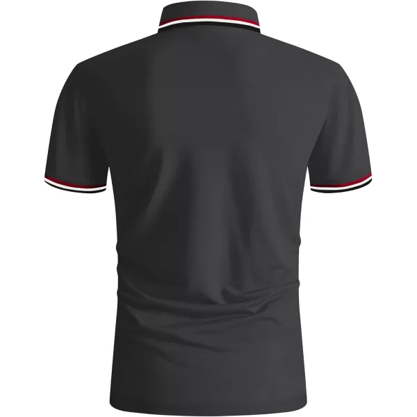 GEEK LIGHTING Polo Shirts for Men Short Sleeve Summer Causal Collared Golf Tennis T-Shirt