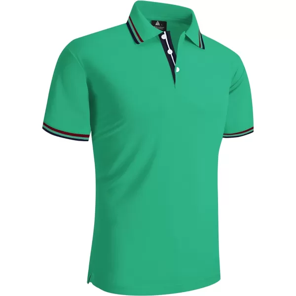 GEEK LIGHTING Polo Shirts for Men Short Sleeve Summer Causal Collared Golf Tennis T-Shirt