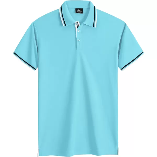 GEEK LIGHTING Polo Shirts for Men Short Sleeve Summer Causal Collared Golf Tennis T-Shirt