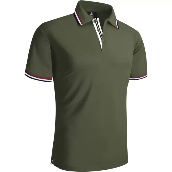GEEK LIGHTING Polo Shirts for Men Short Sleeve Summer Causal Collared Golf Tennis T-Shirt