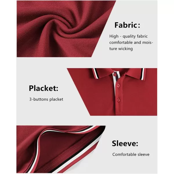 GEEK LIGHTING Polo Shirts for Men Short Sleeve Summer Causal Collared Golf Tennis T-Shirt