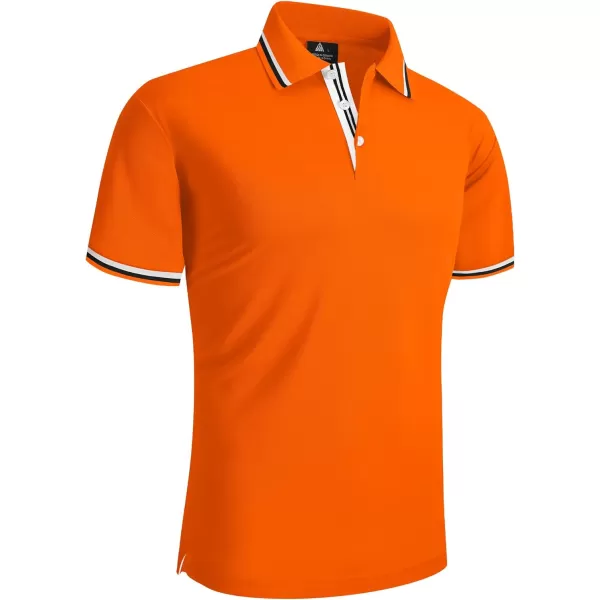 GEEK LIGHTING Polo Shirts for Men Short Sleeve Summer Causal Collared Golf Tennis T-Shirt