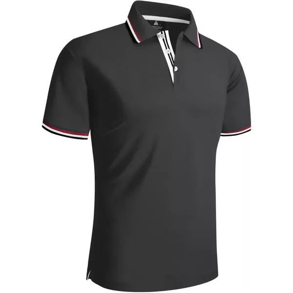 GEEK LIGHTING Polo Shirts for Men Short Sleeve Summer Causal Collared Golf Tennis T-Shirt