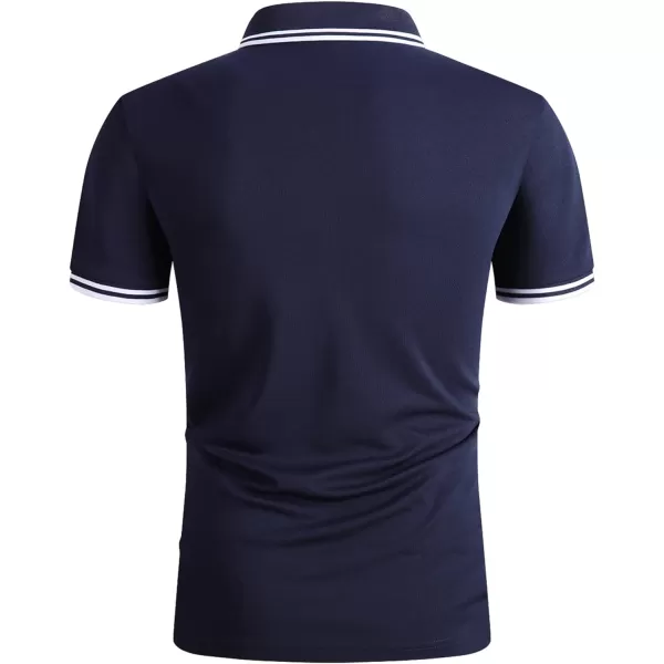 GEEK LIGHTING Polo Shirts for Men Short Sleeve Summer Causal Collared Golf Tennis T-Shirt