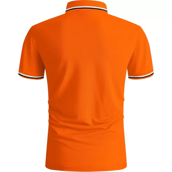 GEEK LIGHTING Polo Shirts for Men Short Sleeve Summer Causal Collared Golf Tennis T-Shirt