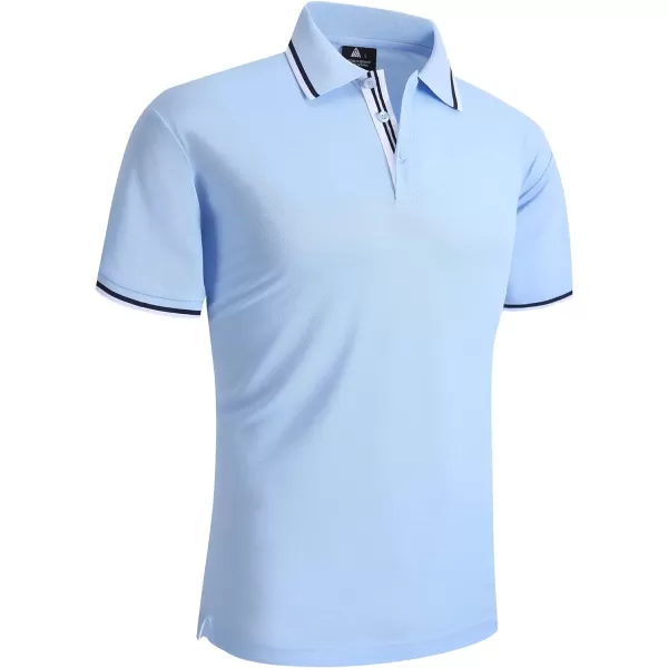 GEEK LIGHTING Polo Shirts for Men Short Sleeve Summer Causal Collared Golf Tennis T-Shirt