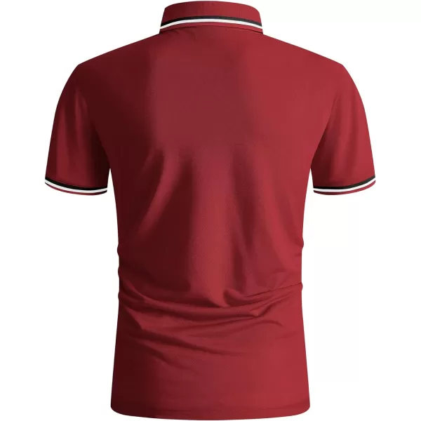 GEEK LIGHTING Polo Shirts for Men Short Sleeve Summer Causal Collared Golf Tennis T-Shirt