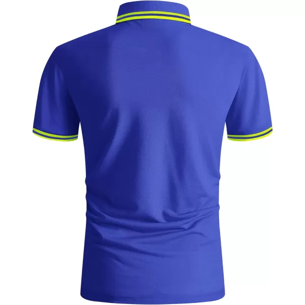 GEEK LIGHTING Polo Shirts for Men Short Sleeve Summer Causal Collared Golf Tennis T-Shirt