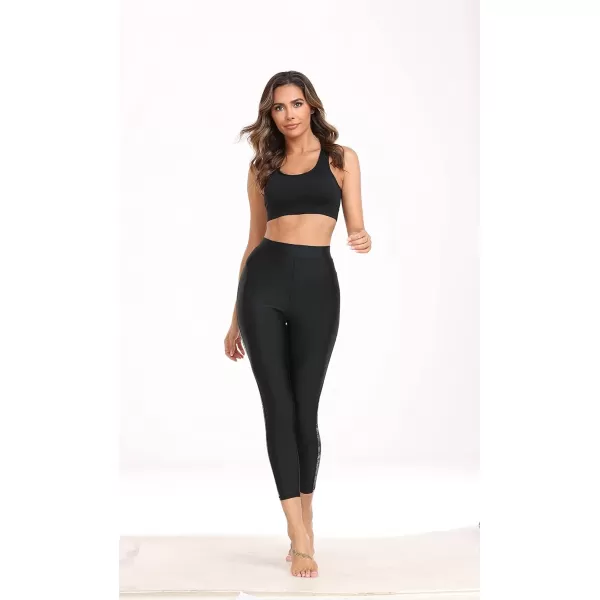 GEEK LIGHTING Swim Pants for Women Long Swimming Leggings SPF Swim Tights Rash Guard Water Wetsuit Dive Kayaking Pants