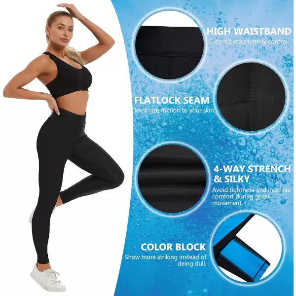 GEEK LIGHTING Swim Pants for Women Long Swimming Leggings SPF Swim Tights Rash Guard Water Wetsuit Dive Kayaking Pants