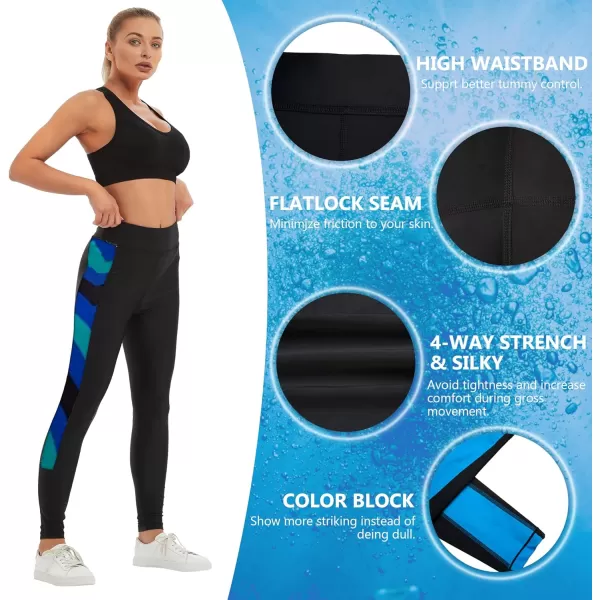 GEEK LIGHTING Swim Pants for Women Long Swimming Leggings SPF Swim Tights Rash Guard Water Wetsuit Dive Kayaking Pants