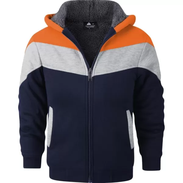 GEEK LIGHTING Boys Sherpa Lined Hoodie Kids Fleece Sweatshirt Full Zip Hooded Jacket