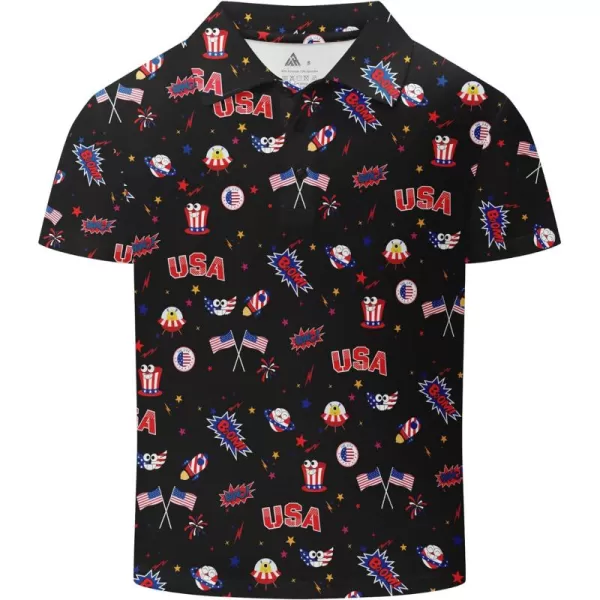 GEEK LIGHTING Boys' Short Sleeve Polo Shirts School Uniforms T-Shirt for Kids and Teens 6-16 Years