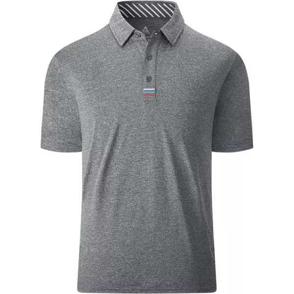 GEEK LIGHTING Golf Shirts for Men Short Sleeve Moisture Wicking Shirts Summer Casual Tops