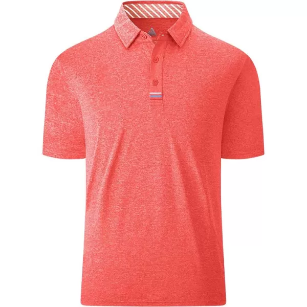 GEEK LIGHTING Golf Shirts for Men Short Sleeve Moisture Wicking Shirts Summer Casual Tops