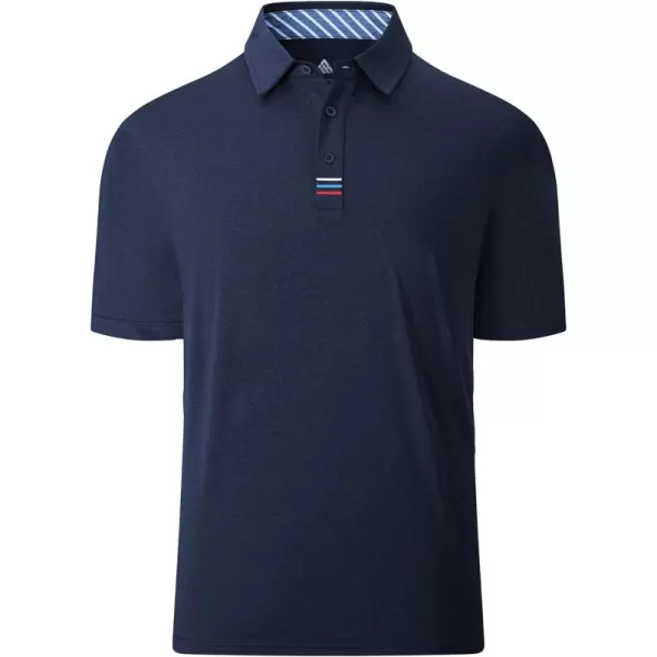 GEEK LIGHTING Golf Shirts for Men Short Sleeve Moisture Wicking Shirts Summer Casual Tops