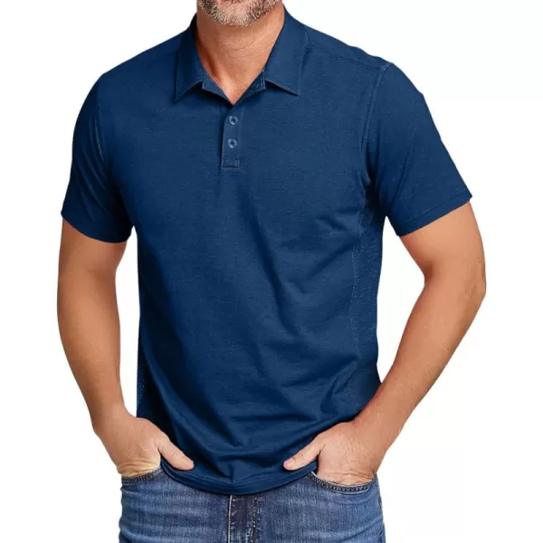 GEEK LIGHTING Golf Shirts for Men Short Sleeve Moisture Wicking Shirts Summer Casual Tops