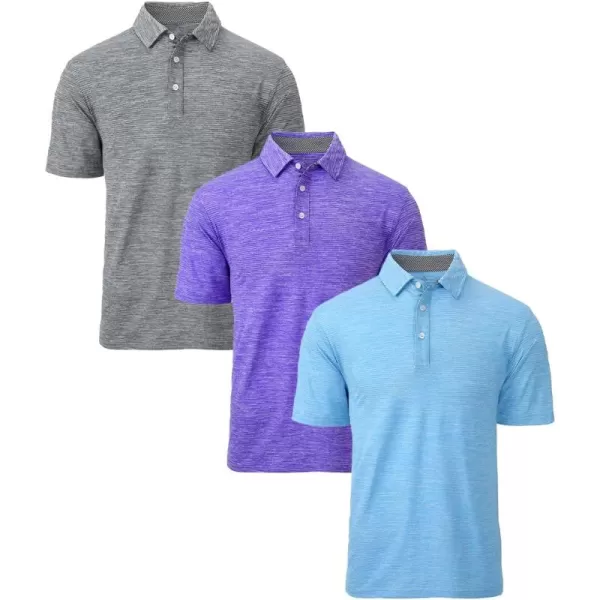 GEEK LIGHTING Golf Shirts for Men Short Sleeve Moisture Wicking Shirts Summer Casual Tops