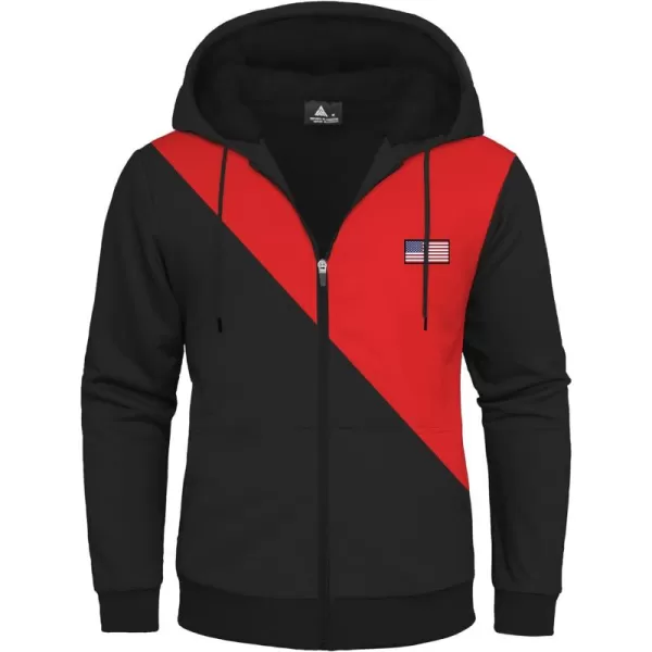 GEEK LIGHTING Hoodies for Men Fleece Sherpa Lined Jacket Zip Up Sweatshirts Heavyweight Warm Coat Winter Sweaters