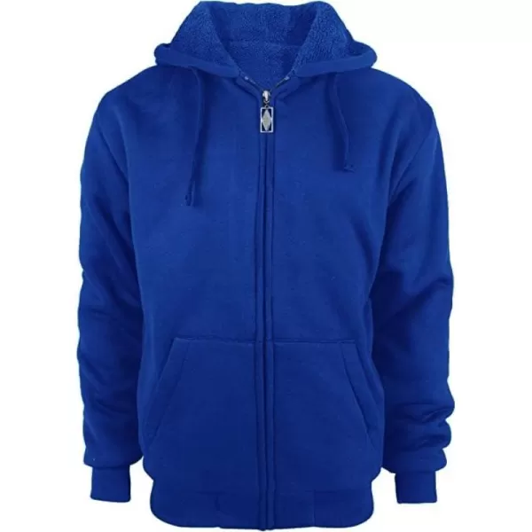 GEEK LIGHTING Hoodies for Men Fleece Sherpa Lined Jacket Zip Up Sweatshirts Heavyweight Warm Coat Winter Sweaters