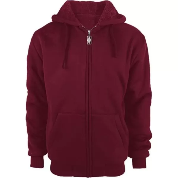 GEEK LIGHTING Hoodies for Men Fleece Sherpa Lined Jacket Zip Up Sweatshirts Heavyweight Warm Coat Winter Sweaters