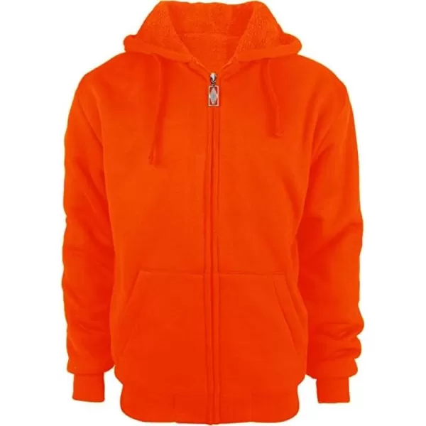 GEEK LIGHTING Hoodies for Men Fleece Sherpa Lined Jacket Zip Up Sweatshirts Heavyweight Warm Coat Winter Sweaters