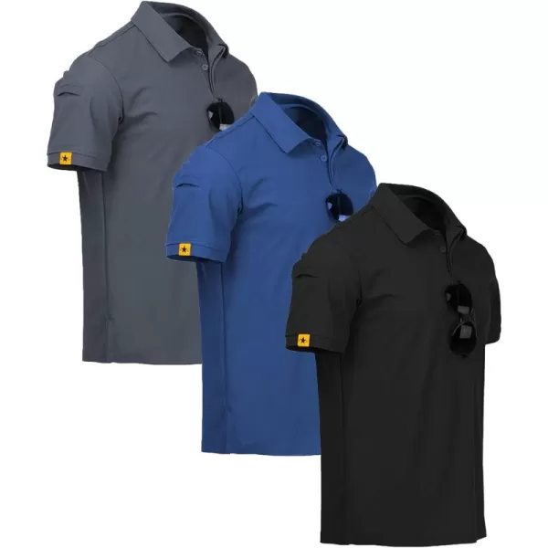 GEEK LIGHTING Mens Polo Shirt Sport Casual Short Sleeve Golf Tennis T-Shirt