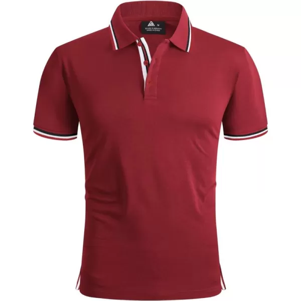 GEEK LIGHTING Polo Shirts for Men Short Sleeve Summer Causal Collared Golf Tennis T-Shirt