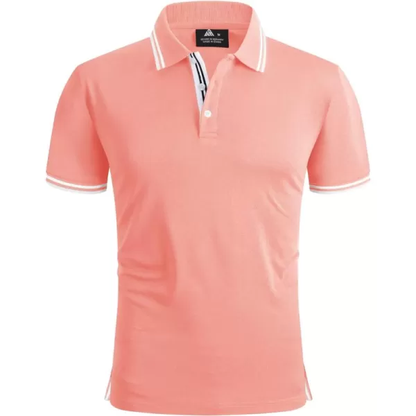 GEEK LIGHTING Polo Shirts for Men Short Sleeve Summer Causal Collared Golf Tennis T-Shirt