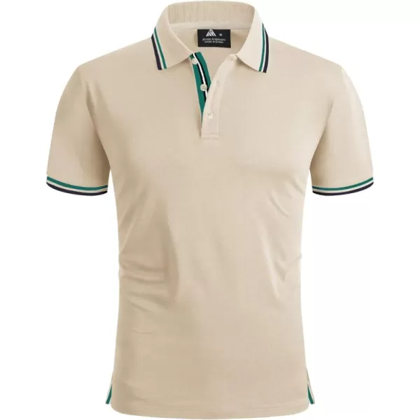 GEEK LIGHTING Polo Shirts for Men Short Sleeve Summer Causal Collared Golf Tennis T-Shirt
